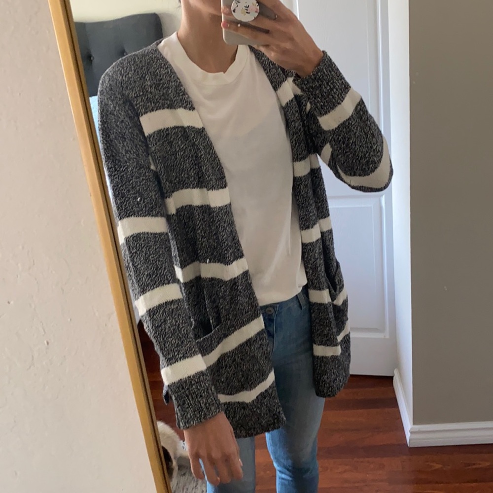 Madewell striped cardigan